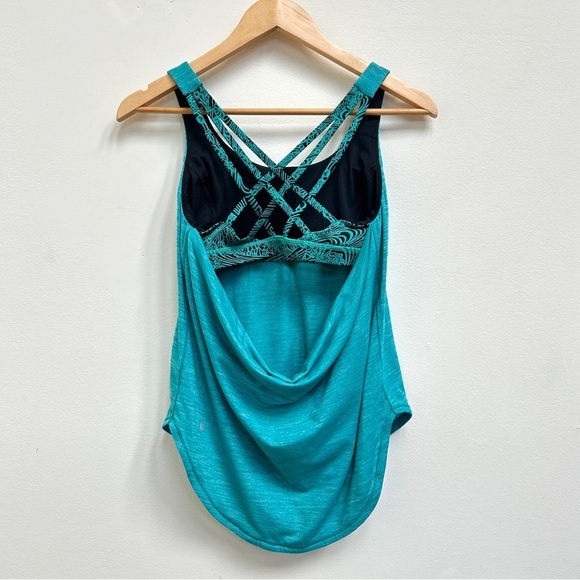 Lululemon Free To Be Serene Tank (2 In 1) Med. Support For C/D Cup Green, Size 4 - Picture 7 of 14